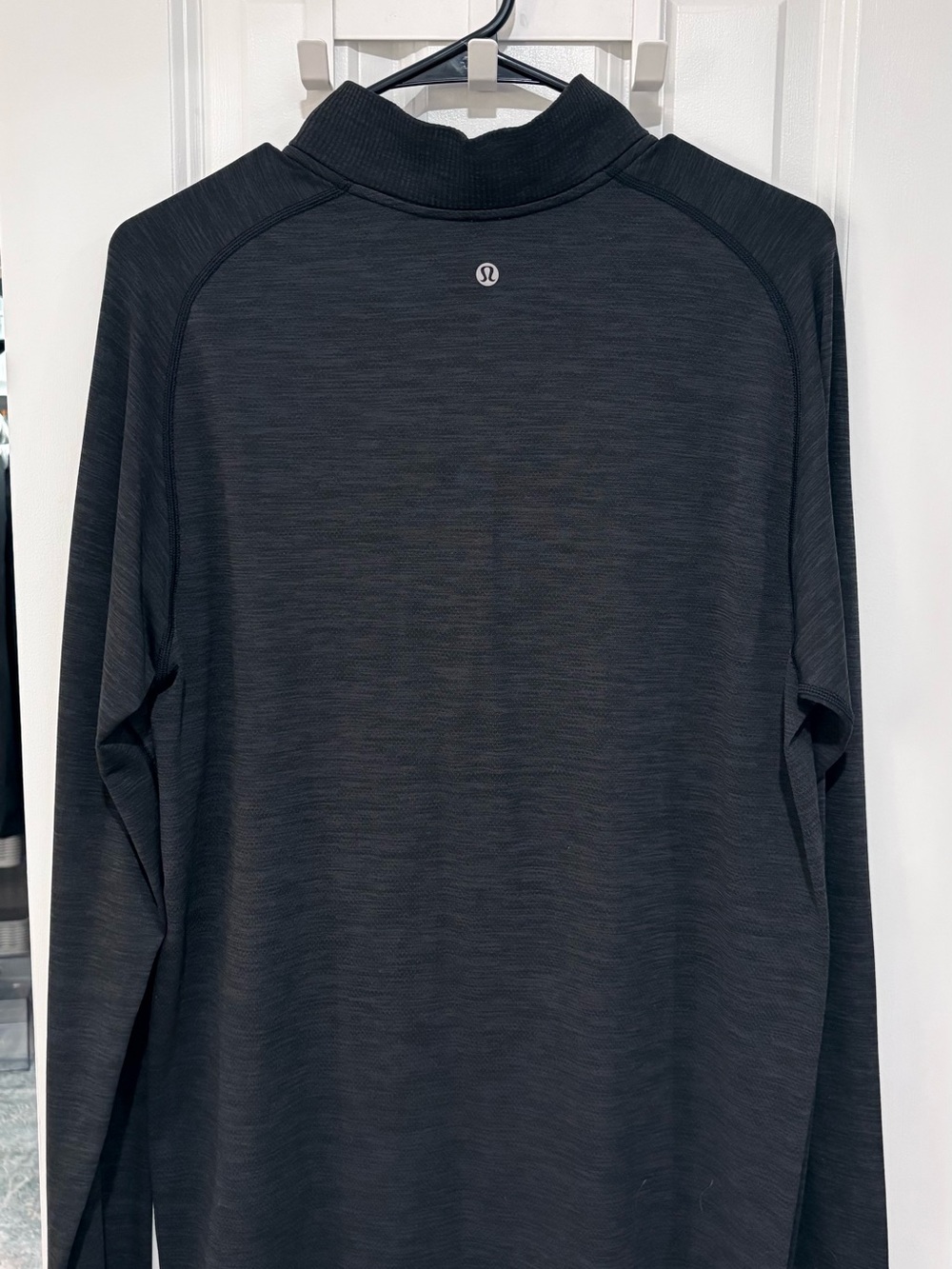 lululemon athletica Men's Long-Sleeve Quarter-Zip Top - Black Heather